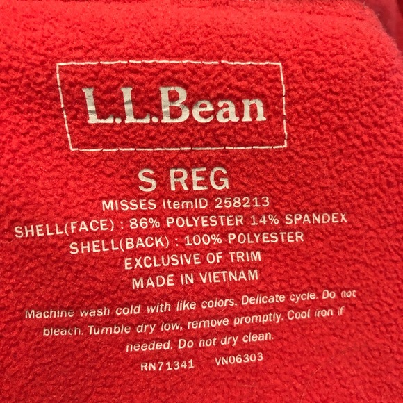 Ll Bean ladies shell windbreaker coat size small - Picture 6 of 6